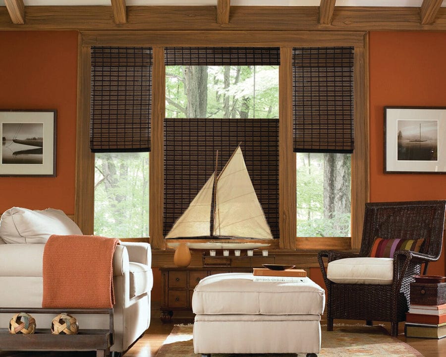 Liner on Woven Wood Roller Shades & Bamboo Shades